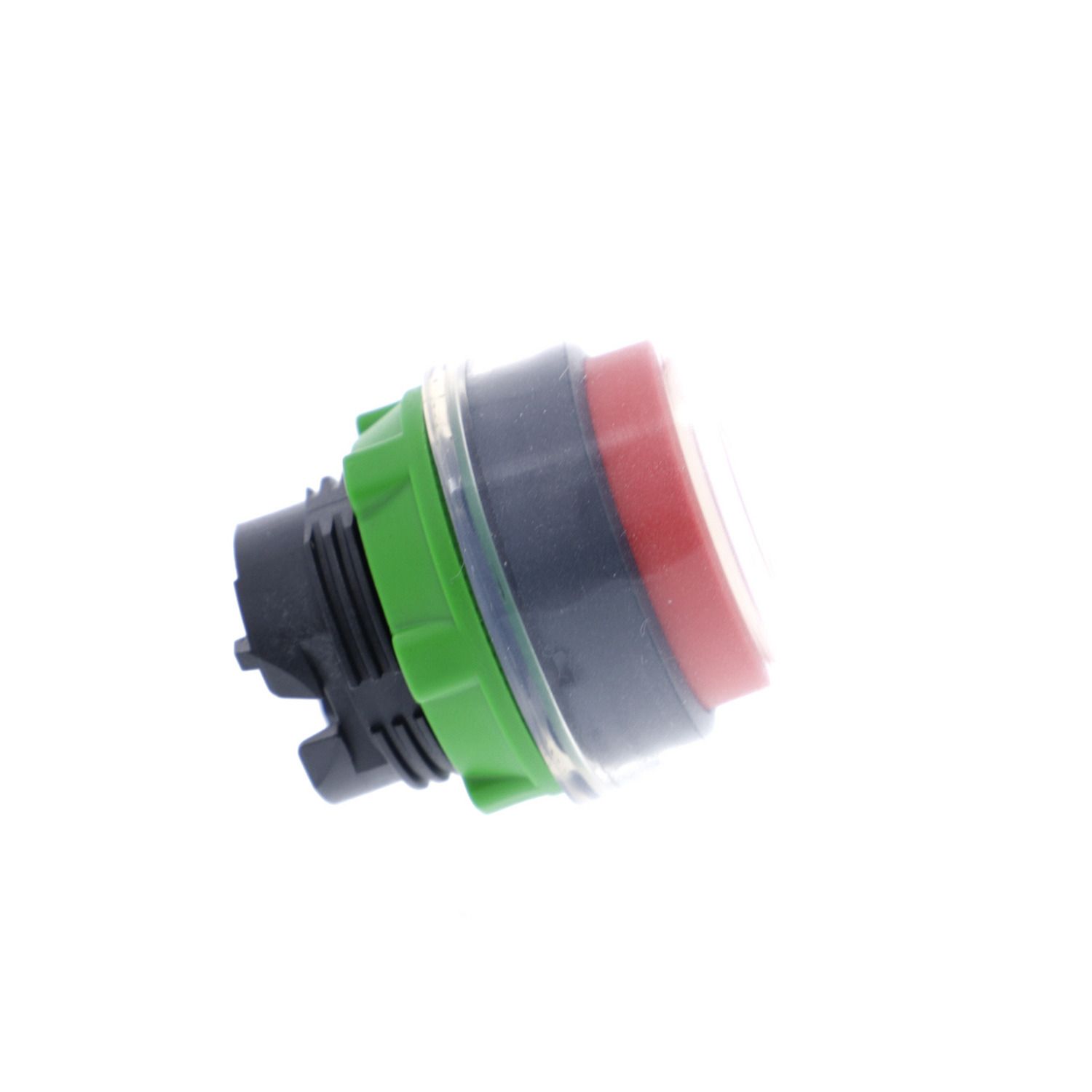 Picture of Head for non illuminated push button, Harmony XB5, plastic, projecting, red, 22mm, spring return, booted, unmarked