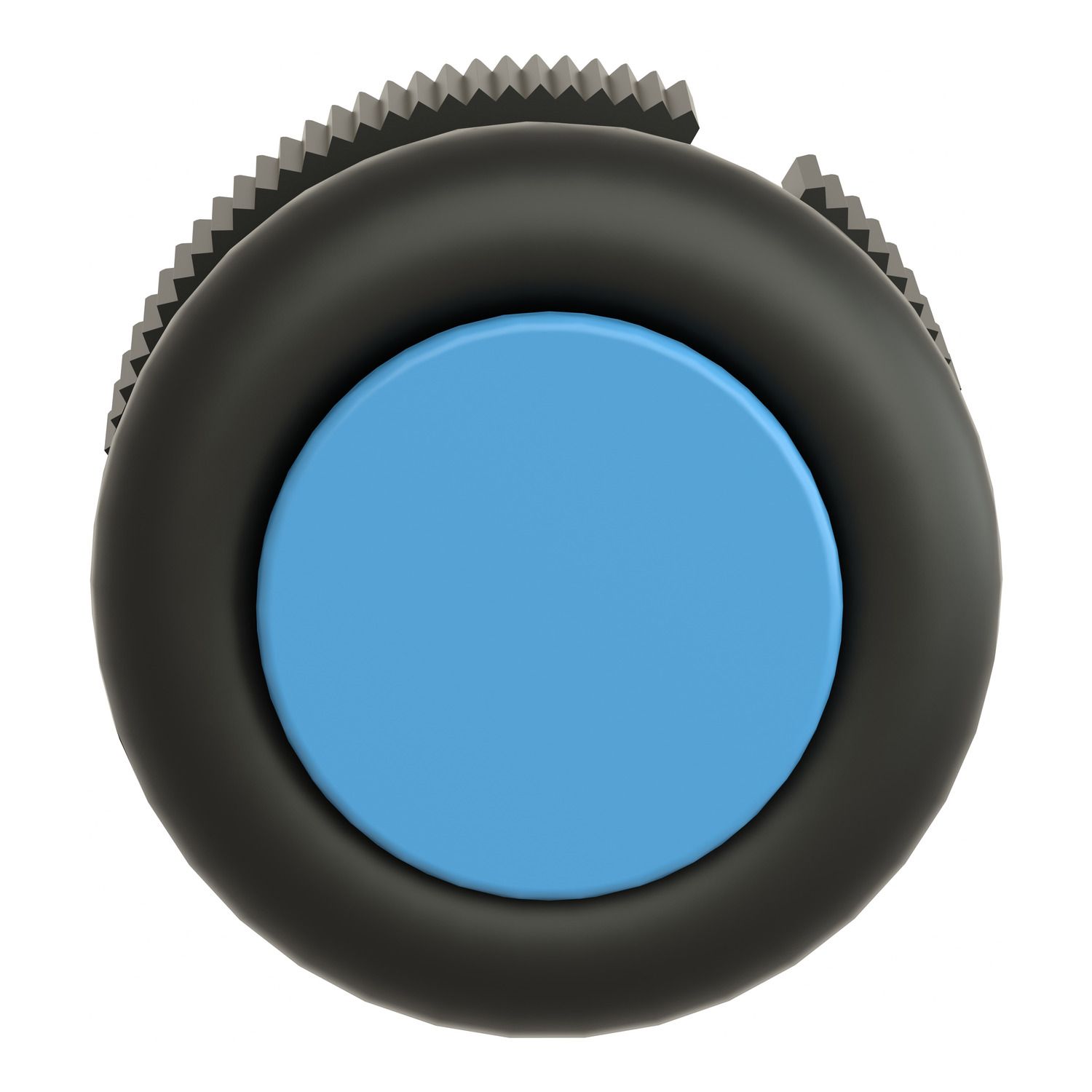 Picture of Head for push button, Harmony XAC, plastic, blue, booted, spring return