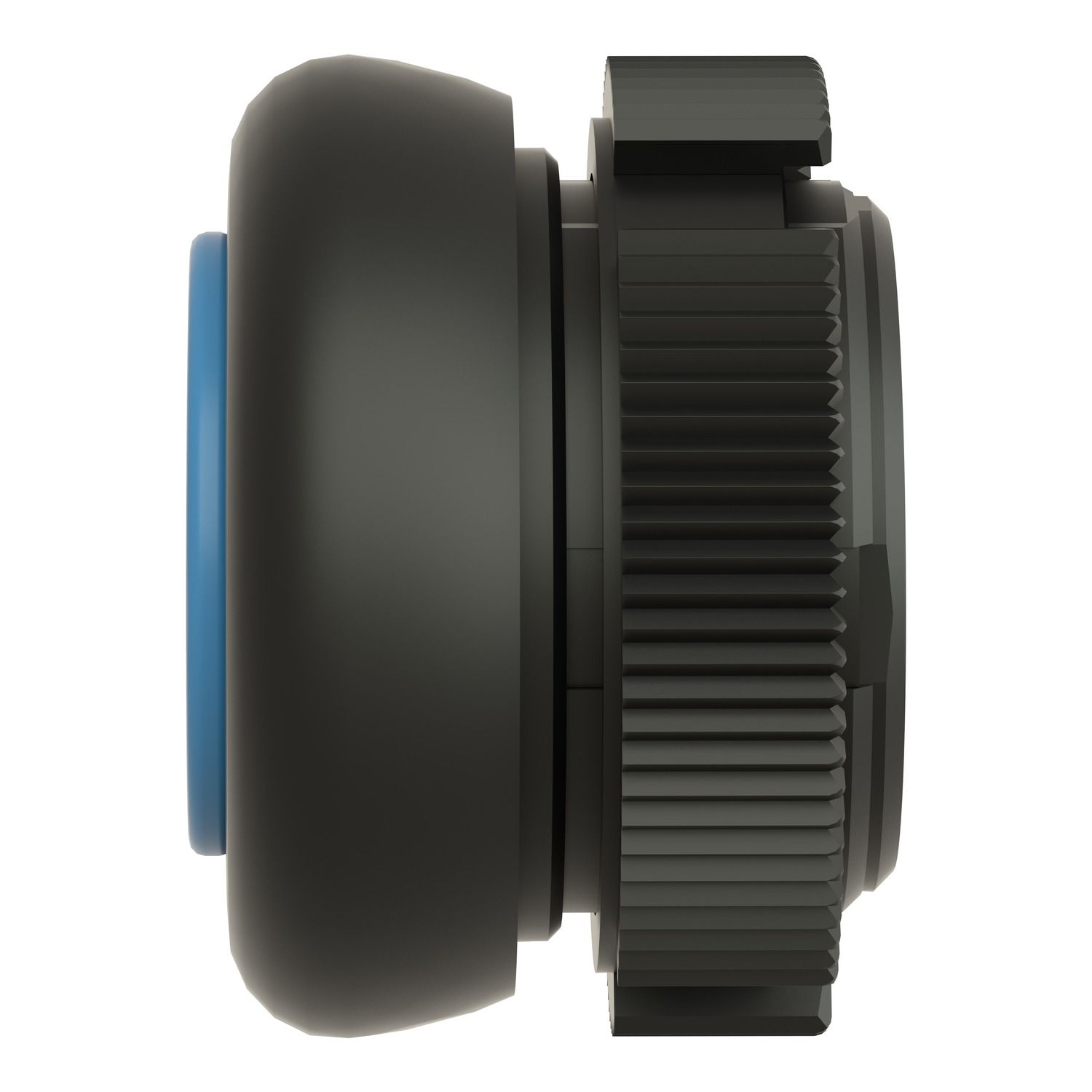 Picture of Head for push button, Harmony XAC, plastic, blue, booted, spring return