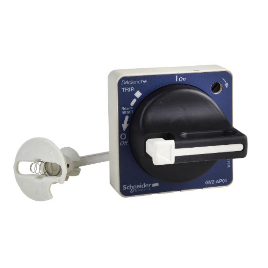 Picture of Extended rotary handle kit,TeSys Deca Fram 2,IP54,black handle,with trip indication,for GV2L/GV2P,old version