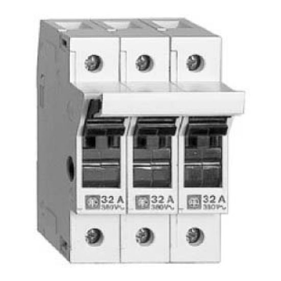 Picture of fuse holder - GK1 - 3 poles - 32 A - for fuse NFC 10 x 38 mm