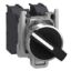 Picture of Selector switch, Harmony XB4 - ATEX D, metal, 22mm, 2 positions, black standard handle, stay put, screw clamp terminals, 1NO + 1NC