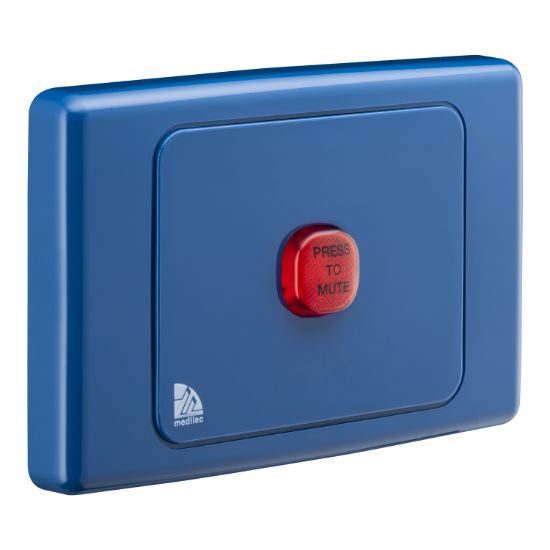 Picture of Audible/Visual Alarm, Medilec, 250VAC, 1 Gang, Horizontal