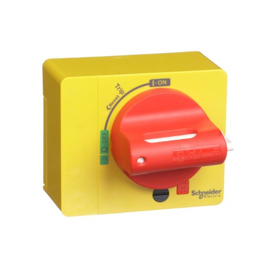 Picture of Direct rotary handle, ComPacT NSXm, red handle on yellow front, IP40