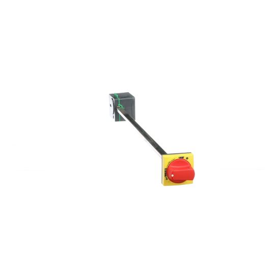 Picture of Side rotary handle, ComPact NSXm, red handle/yellow front, shaft length 45-480mm, IP54