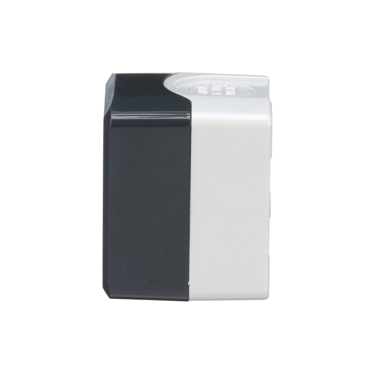 Picture of Empty control station, Harmony XALD, XALK, plastic, dark grey lid, light grey base, 1 cut out 22mm, UL CSA certified