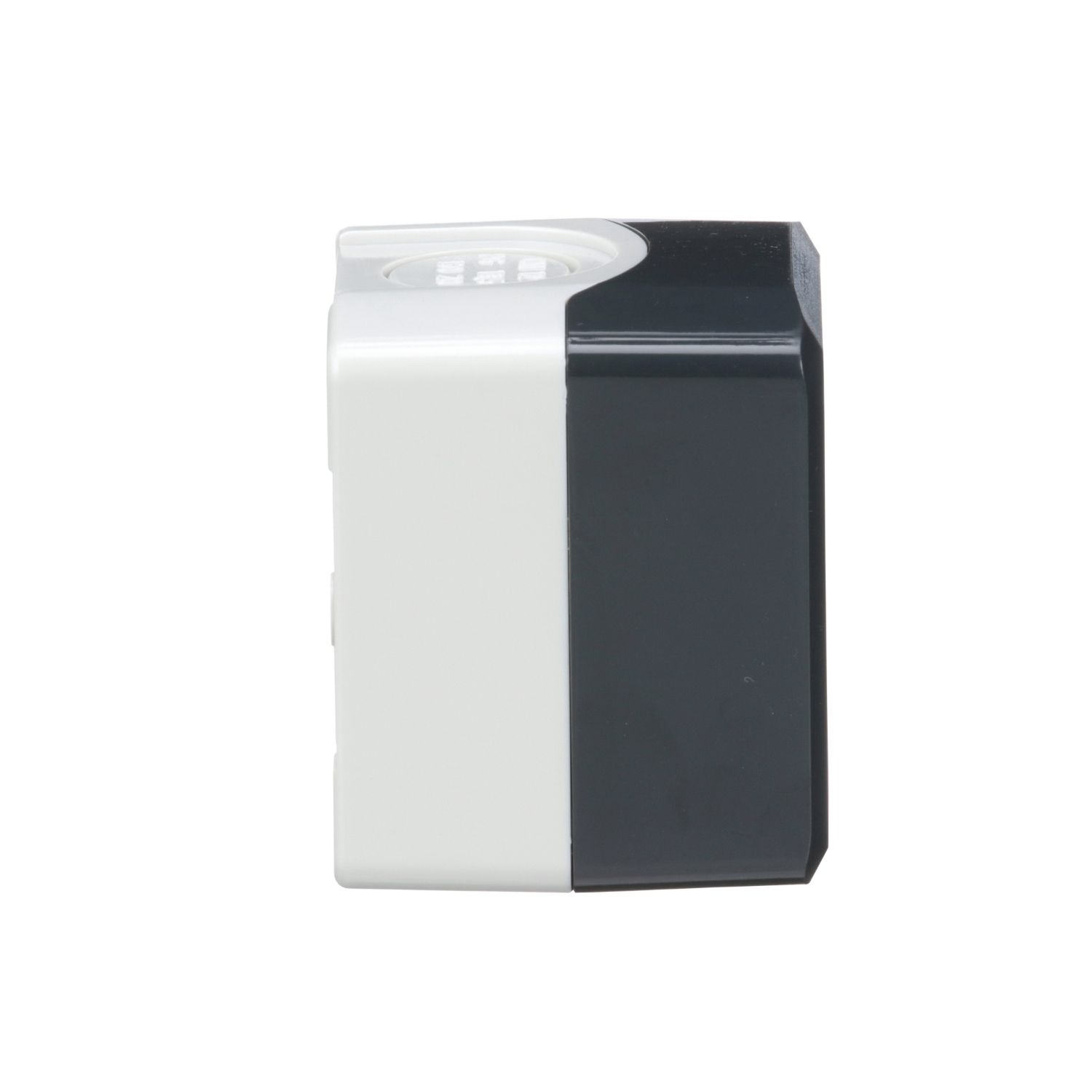 Picture of Empty control station, Harmony XALD, XALK, plastic, dark grey lid, light grey base, 1 cut out 22mm, UL CSA certified