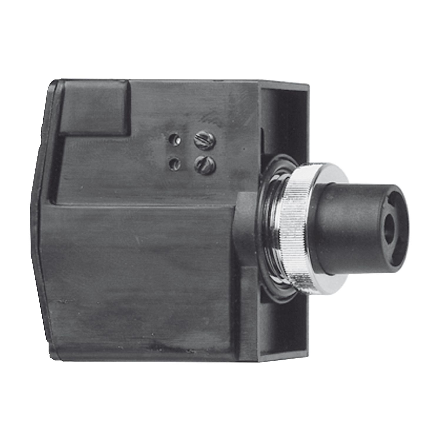 Picture of non booted push button, Harmony XAC, control circuit, black, non booted, 1NO + 1NC at start of travel, 1NO at end of travel, 0...15V DC