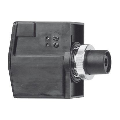 Picture of non booted push button, Harmony XAC, control circuit, black, non booted, 1NO + 1NC at start of travel, 1NO at end of travel, 0...15V DC