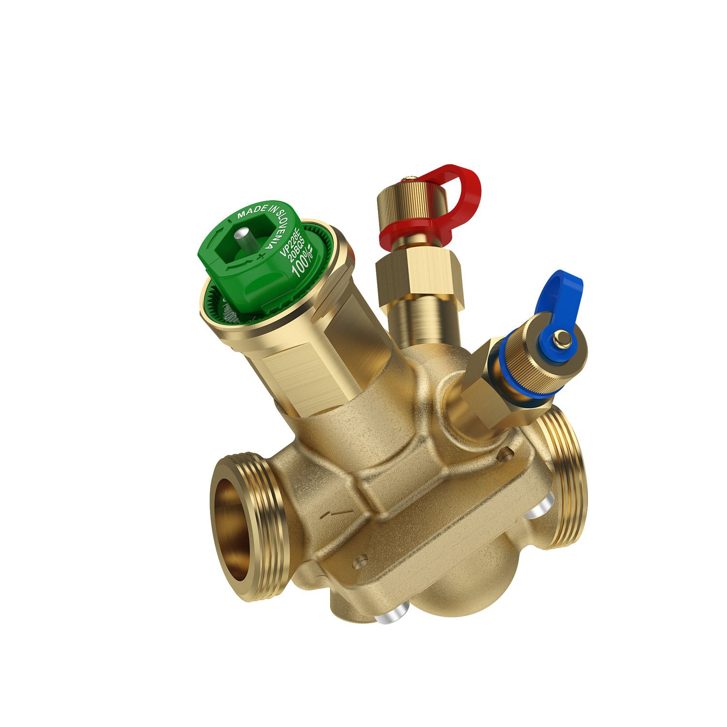 Picture of SpaceLogic VP228E PIBCV (PICV), 2-Way, PN16, DN15, G3/4 Ext. Thread, Std Flow: 0.09...0.45 m³/h (0.025...0.13 l/s).