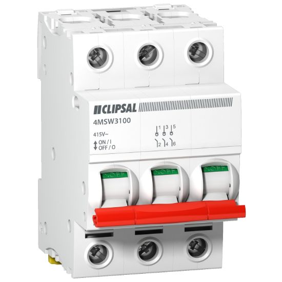 Picture of Main Switch, Clipsal - Max 4, 3P 100A 415 V