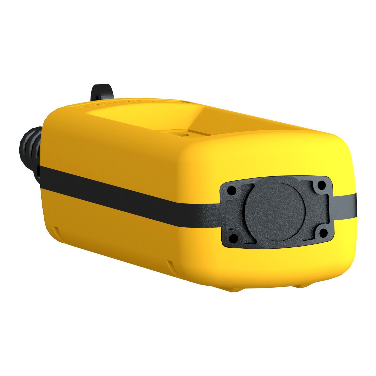 Picture of Empty pendant control station, Harmony XAC, plastic, yellow, 5 cut outs