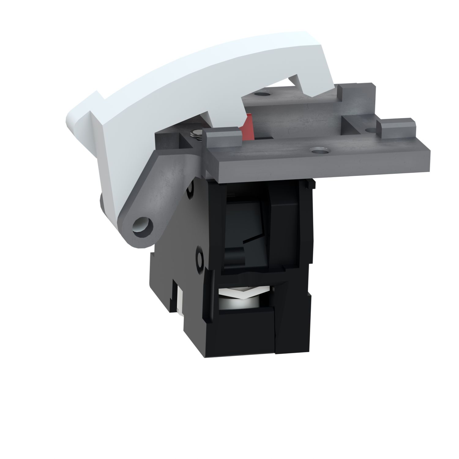 Picture of Single contact block, Harmony XAC, spring return, screw clamp terminal, 2NC