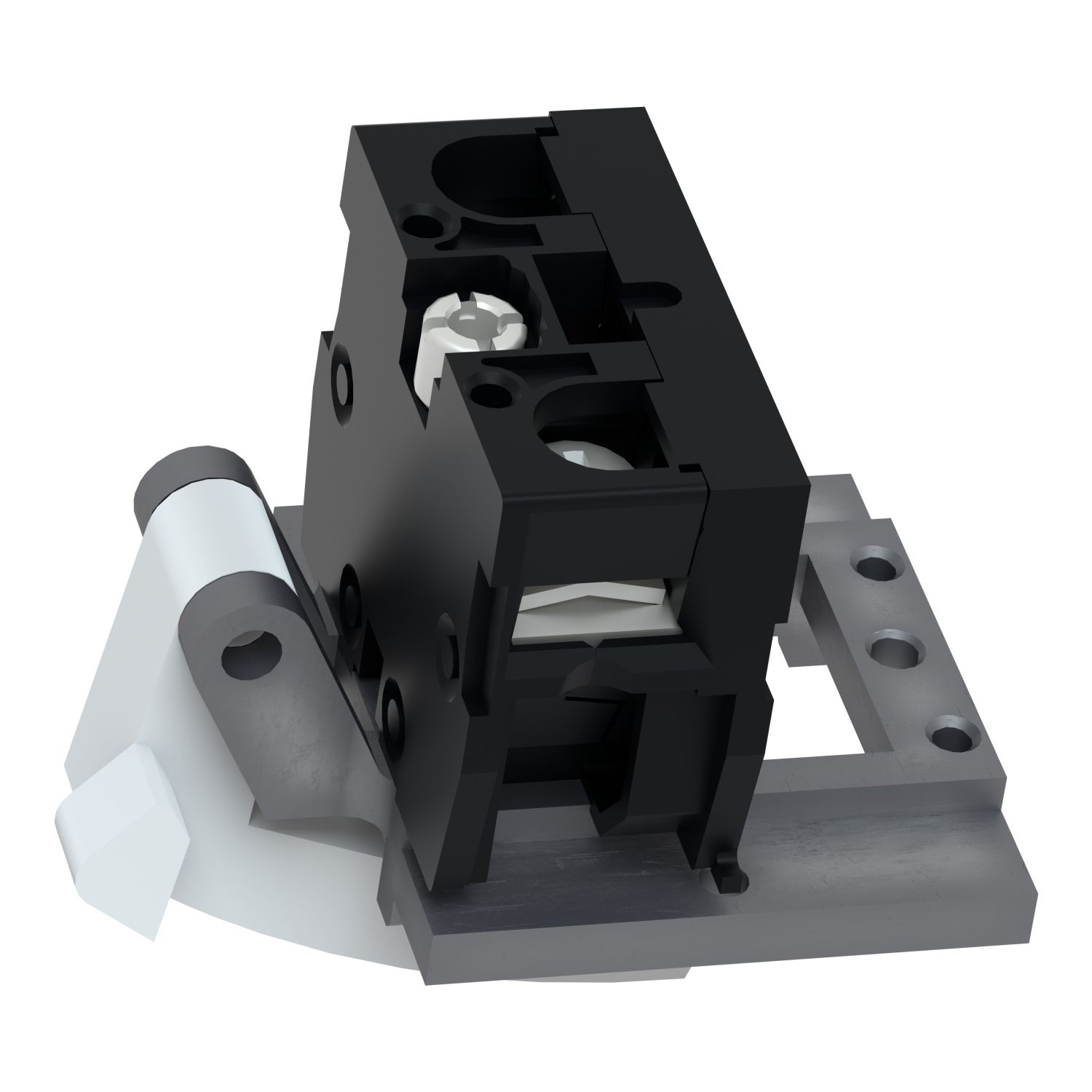 Picture of Single contact block, Harmony XAC, spring return, screw clamp terminal, 1NO+1NC