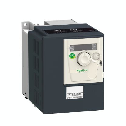 Picture of Variable speed drive ATV312, Altivar 312, 1.1kW, 3.2kVA, 48W, 380..500 V, 3-phase supply