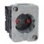 Picture of Contact block, Harmony XAC, single contact, spring return, front mounting, 40mm horizontal/30mmVertical fixing centres, 1NC