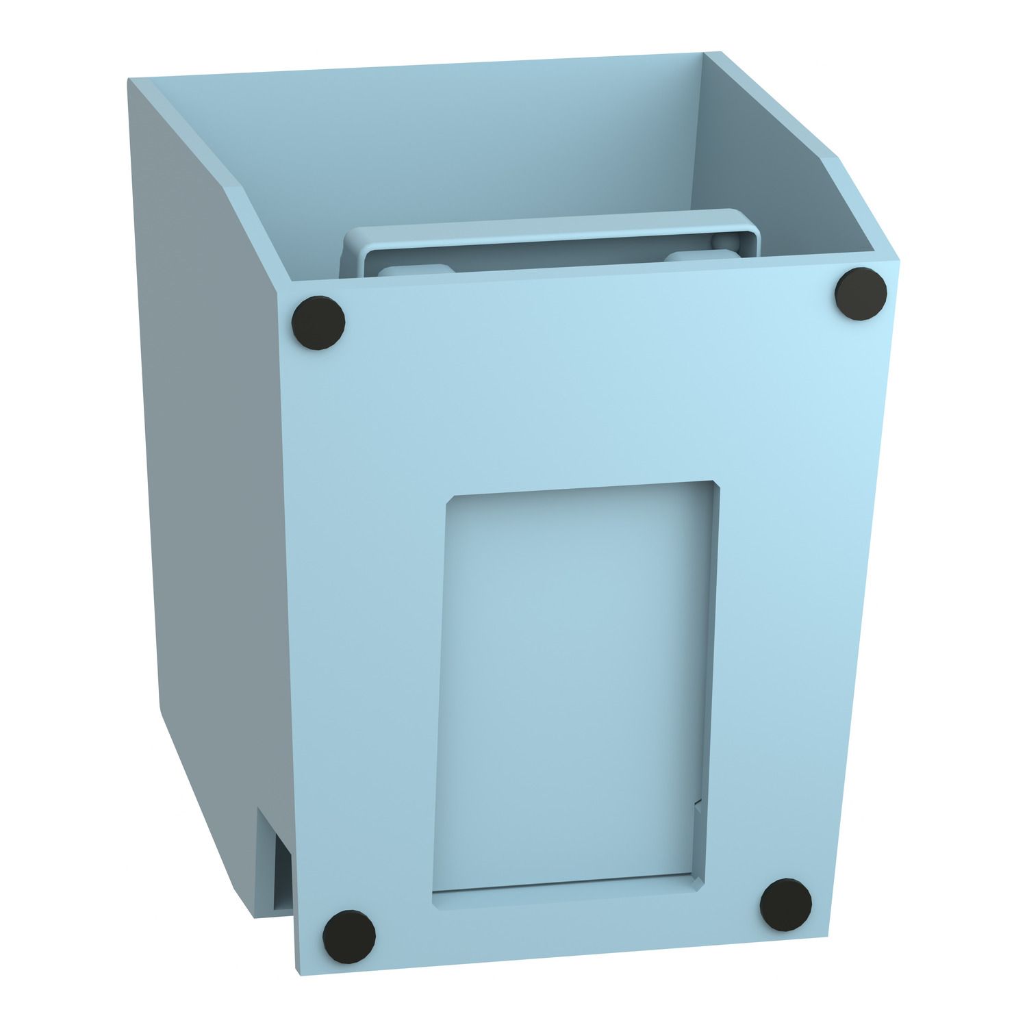 Picture of Single foot switch, Harmony XPE, metal, blue, with cover, trigger mechanism, 1 step, 1 contact 1NC+NO, IP66