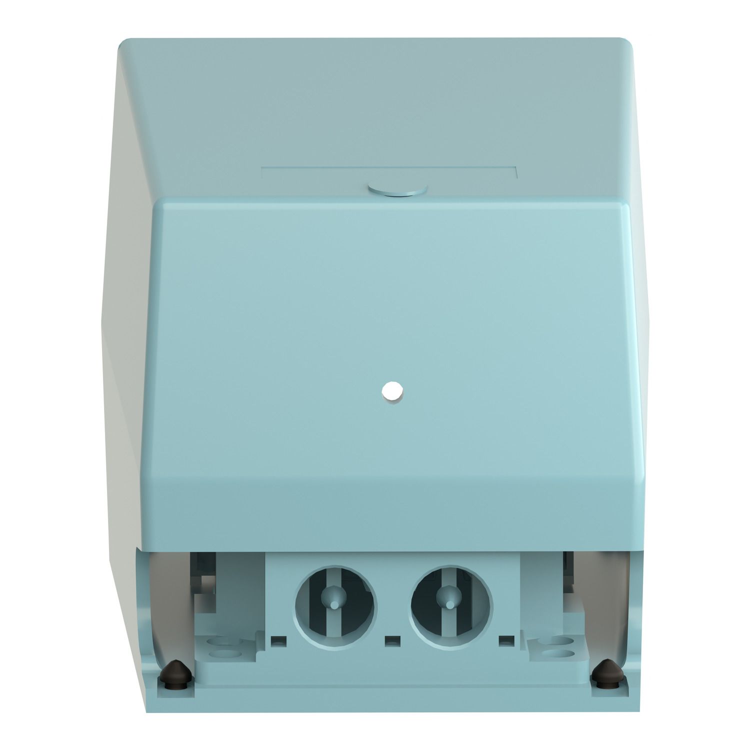 Picture of Single foot switch, Harmony XPE, metal, blue, with cover, 2 steps, 2 contacts 1NC+NO, IP66