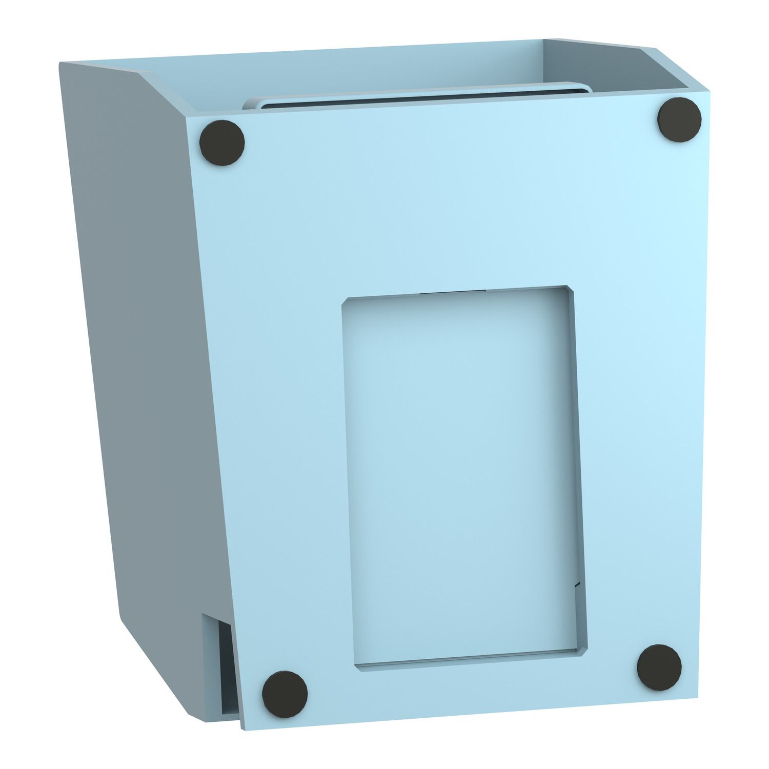 Picture of Single foot switch, Harmony XPE, metal, blue, with cover, trigger mechanism, 2 steps, 2 contacts 1NC+NO, IP66