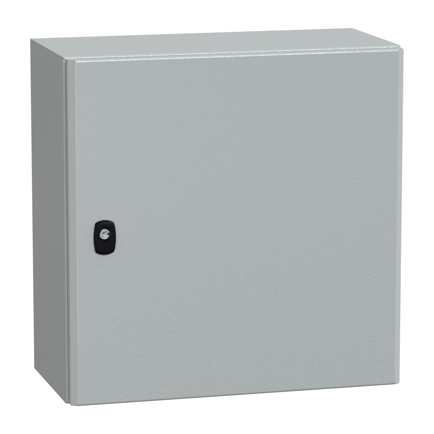 Picture of Wall mounted steel enclosure, Spacial S3D, plain door, with mounting plate, 500x500x250mm, IP66, IK10