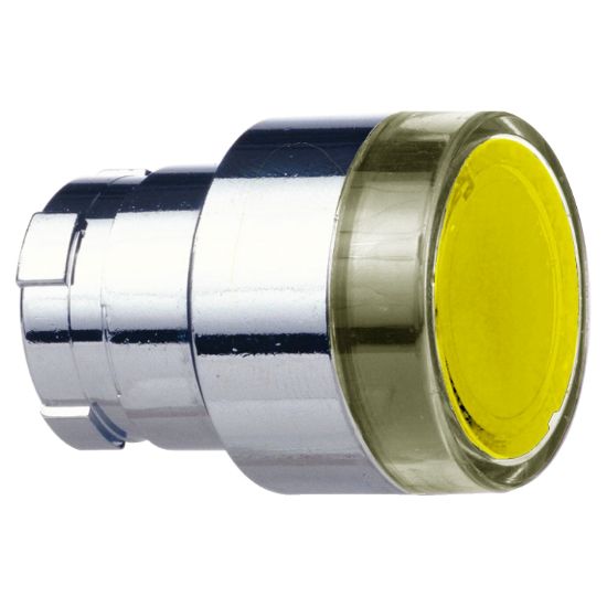 Picture of illuminated pushbutton head - Ø 22 - yellow