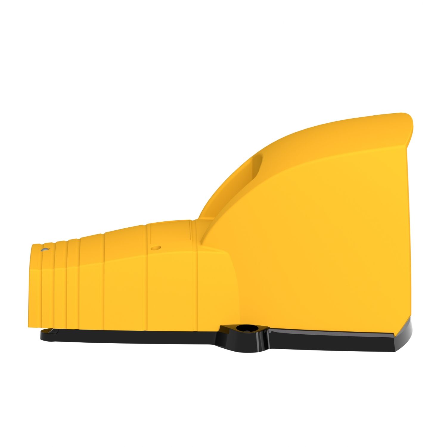 Picture of Single foot switch, Harmony XPE, plastic, yellow, with cover, 1 step, 1 contact 1NC+NO, IP55