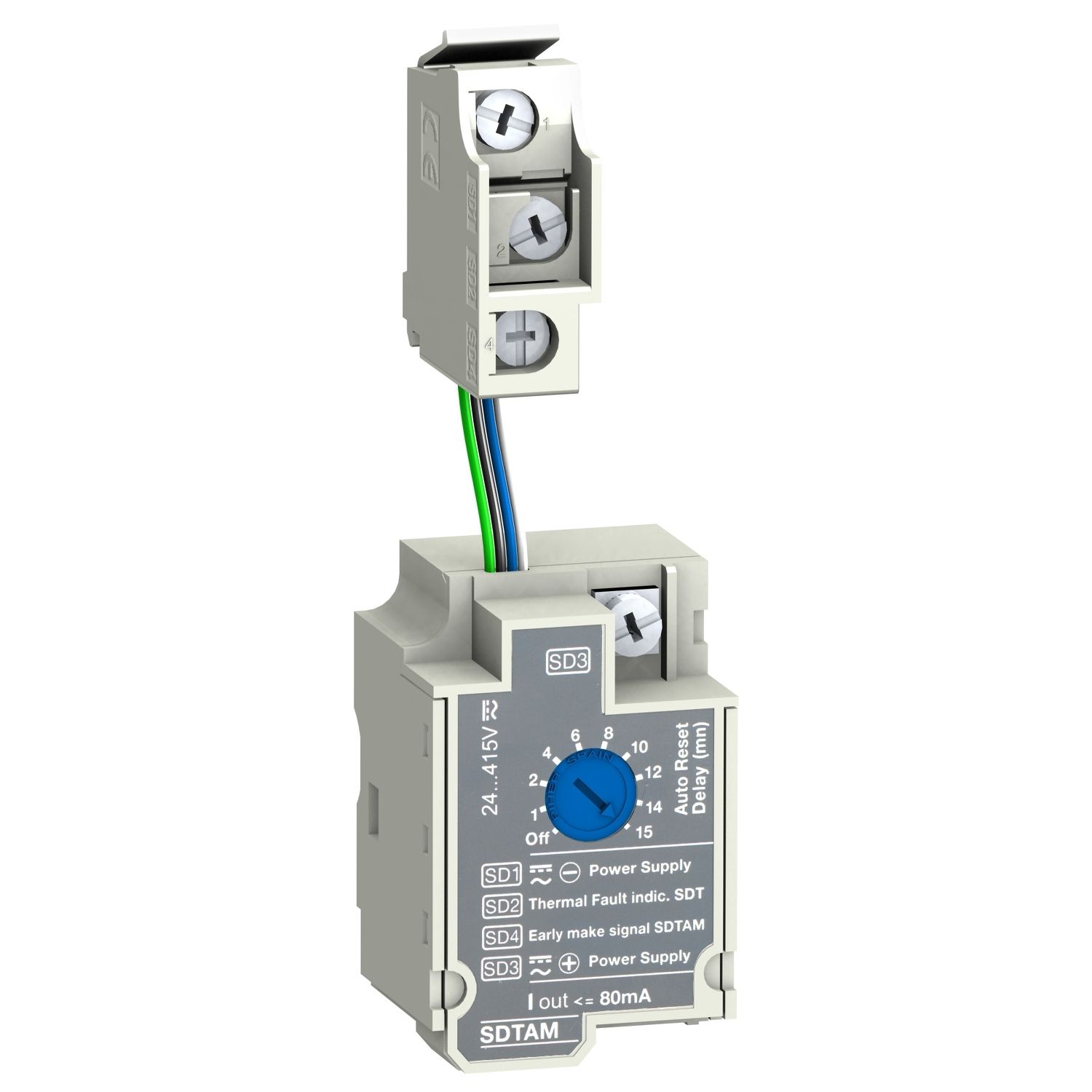 Picture of SDTAM contactor tripping module, ComPacT NSX, motor protection, 24/415VAC/DC