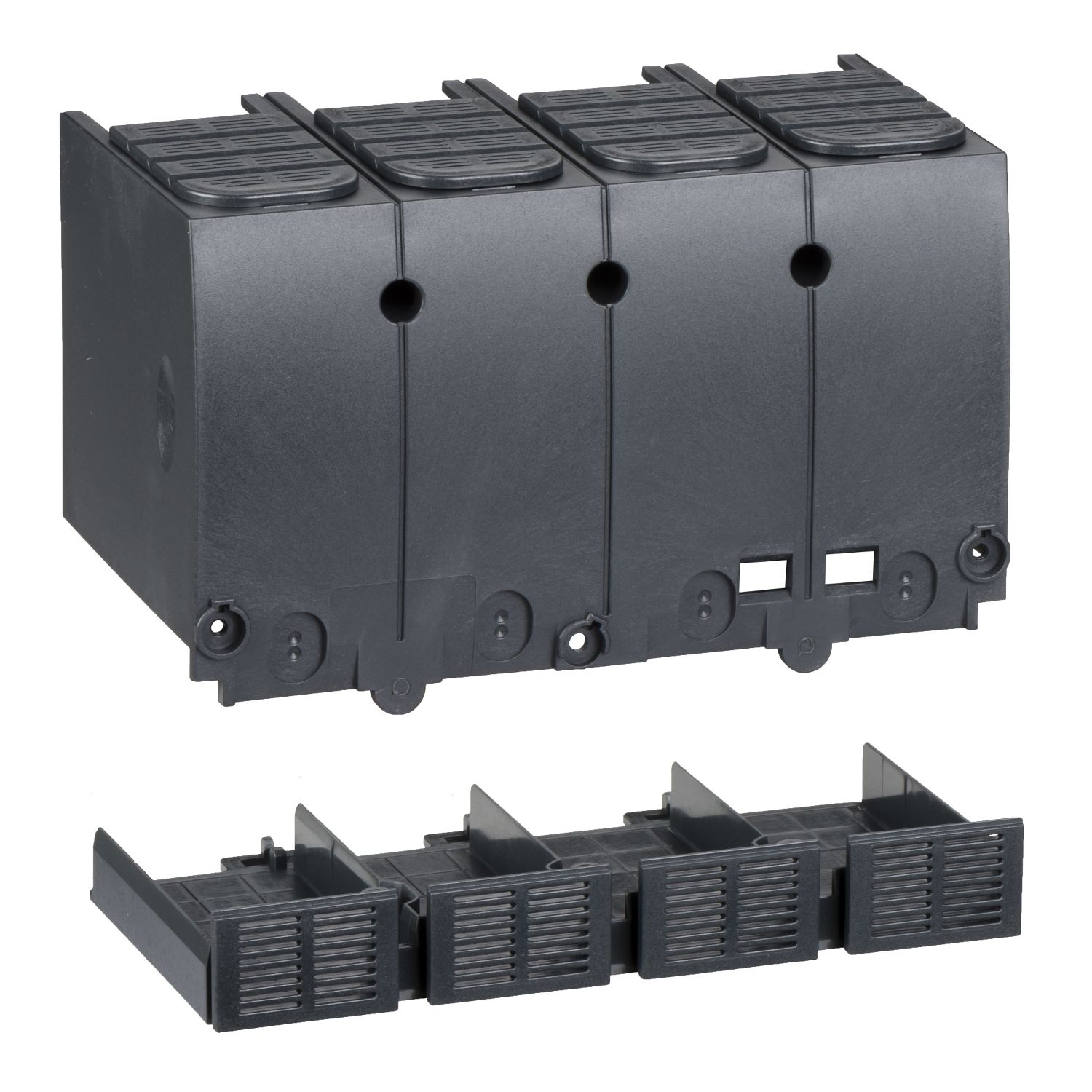 Picture of Terminal shield, ComPacT NSX100/160/250 DC, 4P, upstream/downstream, series connection of poles
