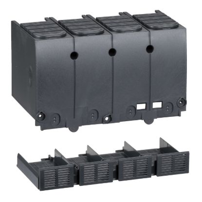 Picture of Terminal shield, ComPacT NSX100/160/250 DC, 4P, upstream/downstream, series connection of poles