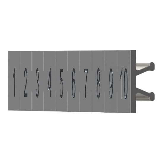 Picture of clip in Legends, Harmony Solid State Relays, numbered strip (1 to 10)