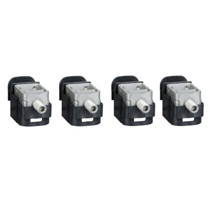 Picture of Steel bare cable connectors, ComPacT NSX, for 1 cable 1.5mm² to 95mm², 160A, set of 4 parts