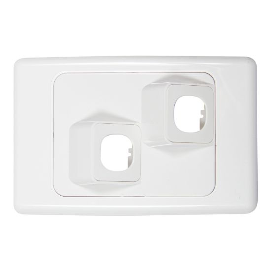 Picture of Gridplate, 2000 Series, Flush Surround and Angled 2 Gang