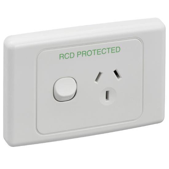 Picture of Single Switch Socket Outlet, 2000 Series, Single, 250V, 10A