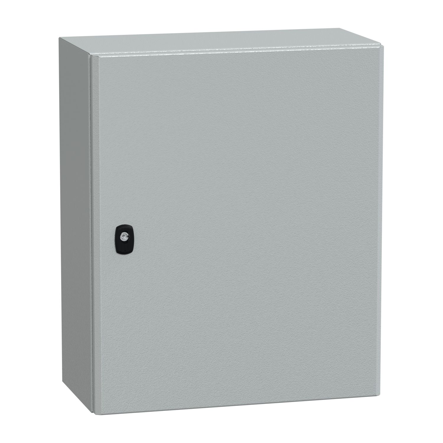 Picture of Wall mounted steel enclosure, Spacial S3D, plain door, with mounting plate, 600x500x250mm, IP66, IK10