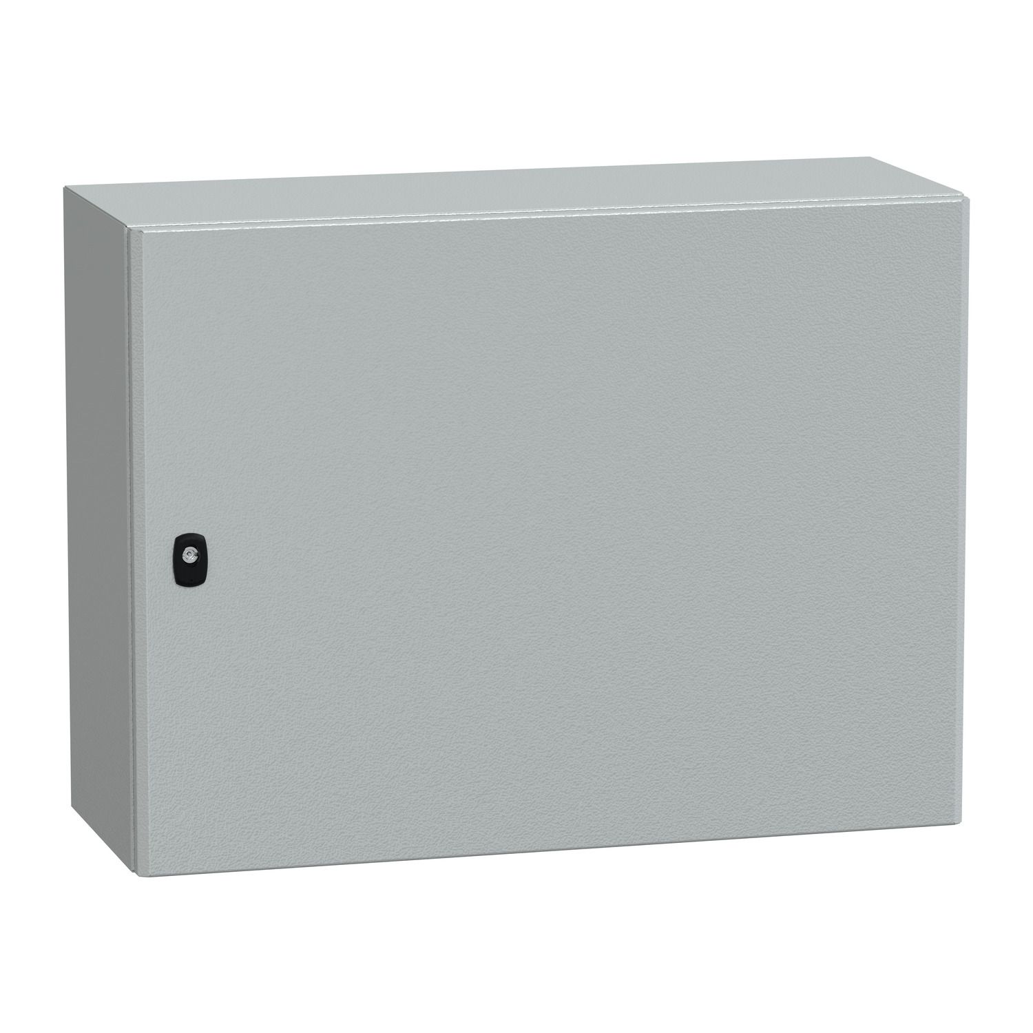 Picture of Wall mounted steel enclosure, Spacial S3D, plain door, with mounting plate, 600x800x300mm, IP66, IK10