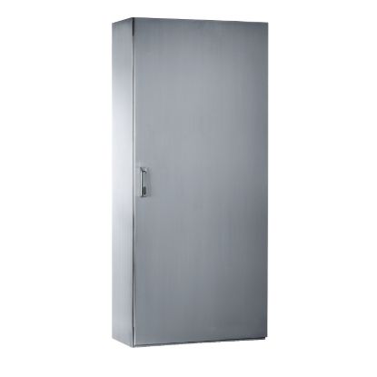 Picture of SMX 304L stainless monobloc enclosure, H2000xW800xD500mm, Scotch Brite® finish.