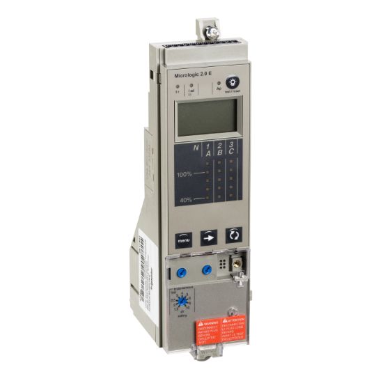 Picture of Control unit MicroLogic 2.0E, MasterPact NT/NW, basic protections LI, energy meter measurement