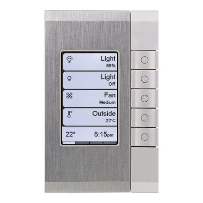 Picture of Wall Plate, C-Bus eDLT, Saturn, Enhanced Dynamic Labelling Technology, 5 Key Grid