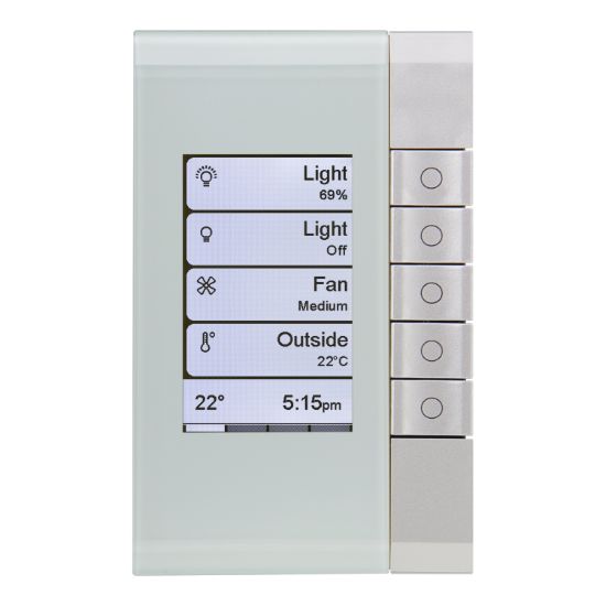 Picture of Wall Plate, C-Bus eDLT, Saturn, Enhanced Dynamic Labelling Technology, 5 Key Grid