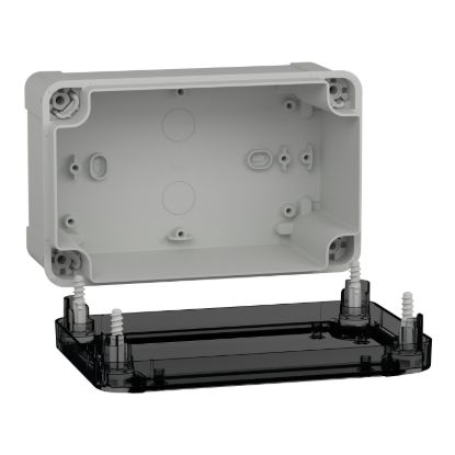 Picture of ABS box, Thalassa, IP66 IK07 RAL7035 Int.H175W105D80 Ext.H191W121D87 Transp.cover H20