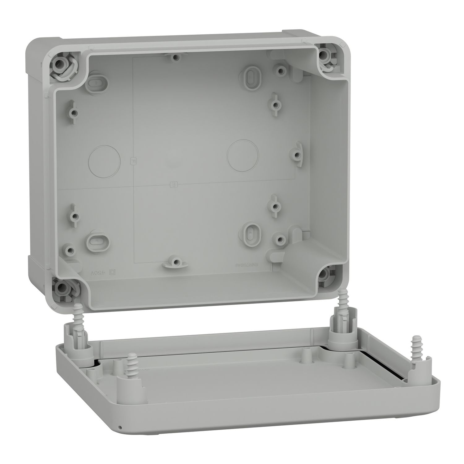 Picture of ABS box, Thalassa, IP66 IK07 RAL7035 Int.H175W150D80 Ext.H193W164D87 Opaque cover H20