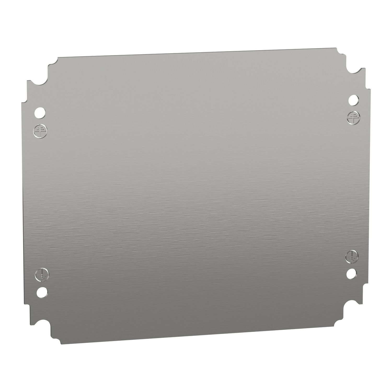 Picture of Plain mounting plate H300xW250mm made of galvanised sheet steel