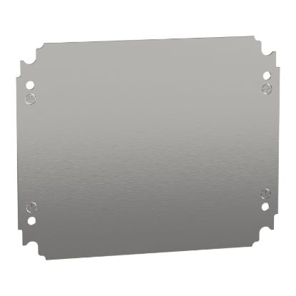 Picture of Plain mounting plate H300xW250mm made of galvanised sheet steel