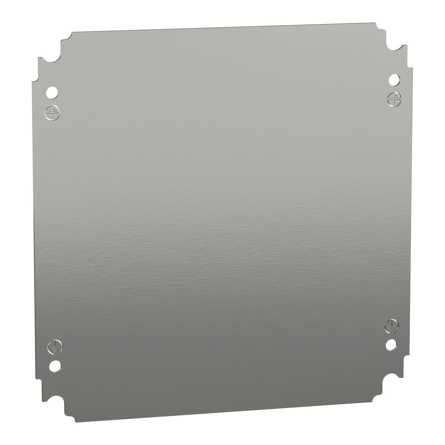 Picture of Plain mounting plate H300xW300mm made of galvanised sheet steel