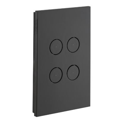 Picture of Grid and Cover, Saturn Zen, 4 Gang, Less Mechanism