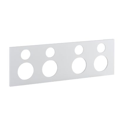 Picture of Quad Power Point Cover, Saturn Zen, Horizontal Mount, Clip-On