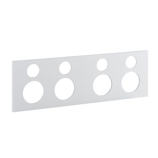 Picture of Quad Power Point Cover, Saturn Zen, Horizontal Mount, Clip-On