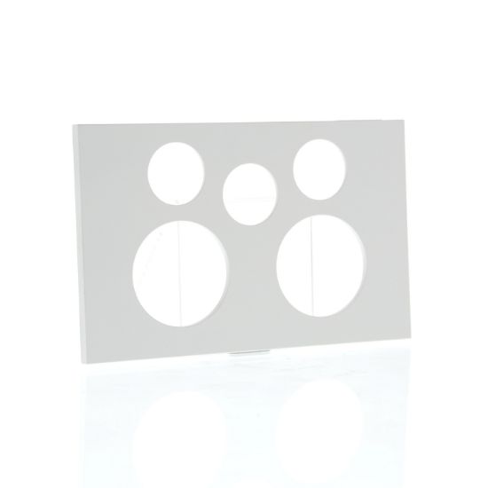 Picture of Double Power Point Cover, Saturn Zen, With Extra Switch Horizontal Mount, Clip-On