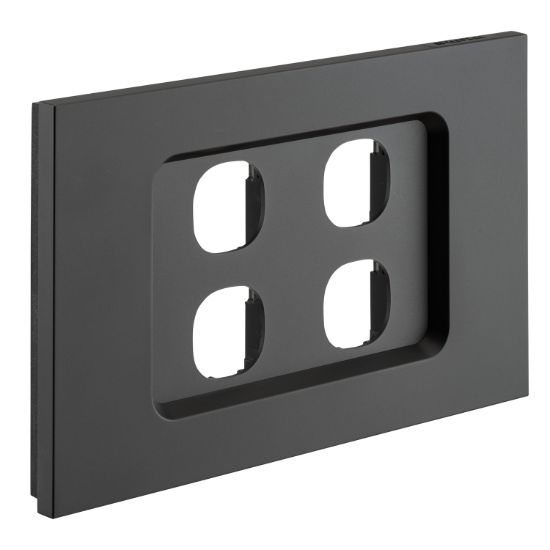 Picture of Grid and Cover, Saturn Zen, 4 Gang, Less Mechanism