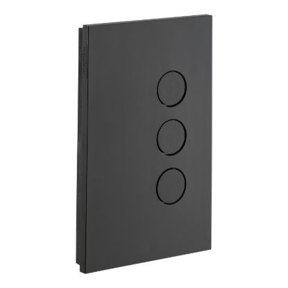 Picture of Push Button Switch, Saturn Zen, LED, 3 Gang, 250V, 16AX/20A